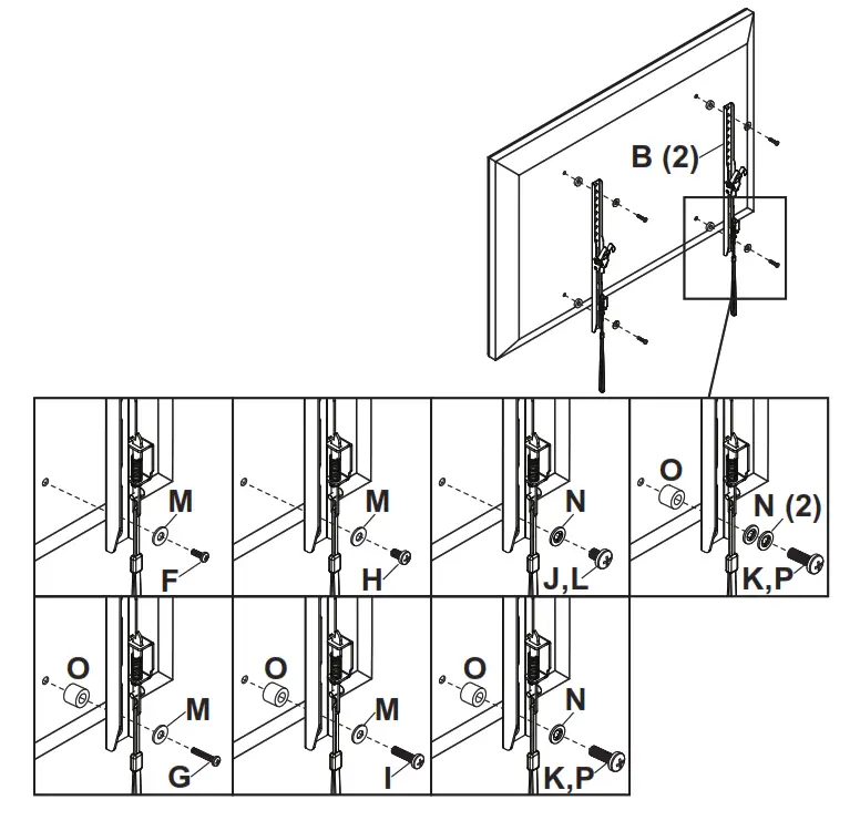 peerless AV TVFT650 TV Wall Mount - Fig 21