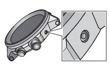 CITIZEN W510 Eco-Drive Riiiver Instruction Manual - Recessed button