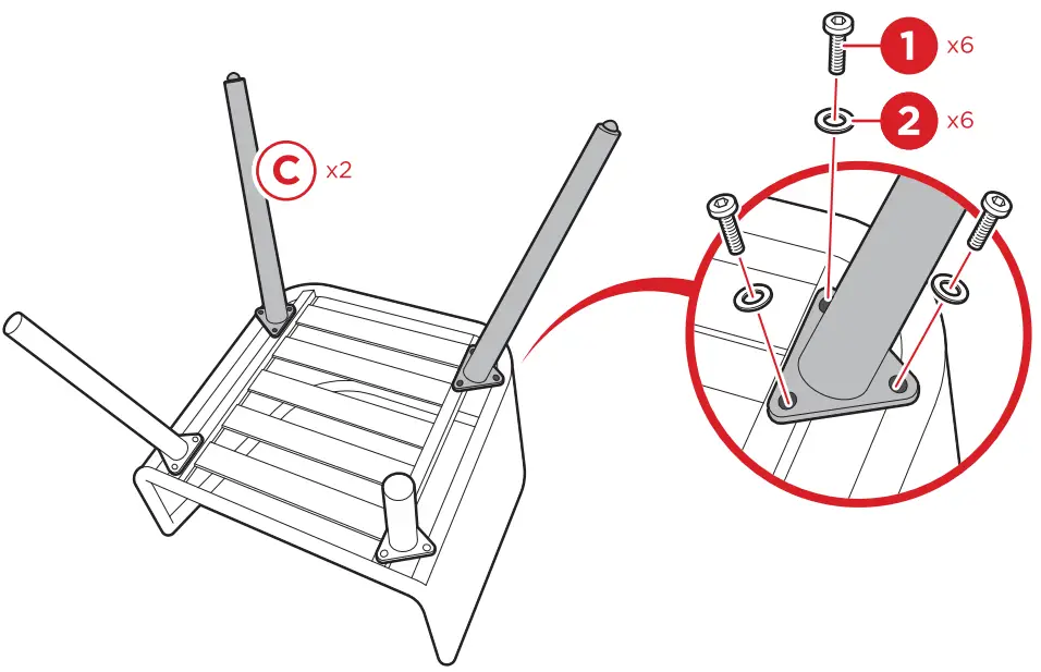 bcp SKY6430 2 Woven Wicker Patio Chairs - Fig 5