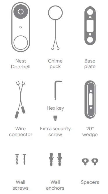 Google G28DR Nest Doorbell - Figure 1