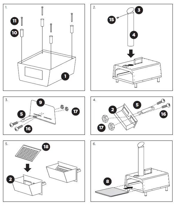 GBG PIZZOVSS13 Deluxe Wood-Fired Stainless Steel Pizza Oven 2