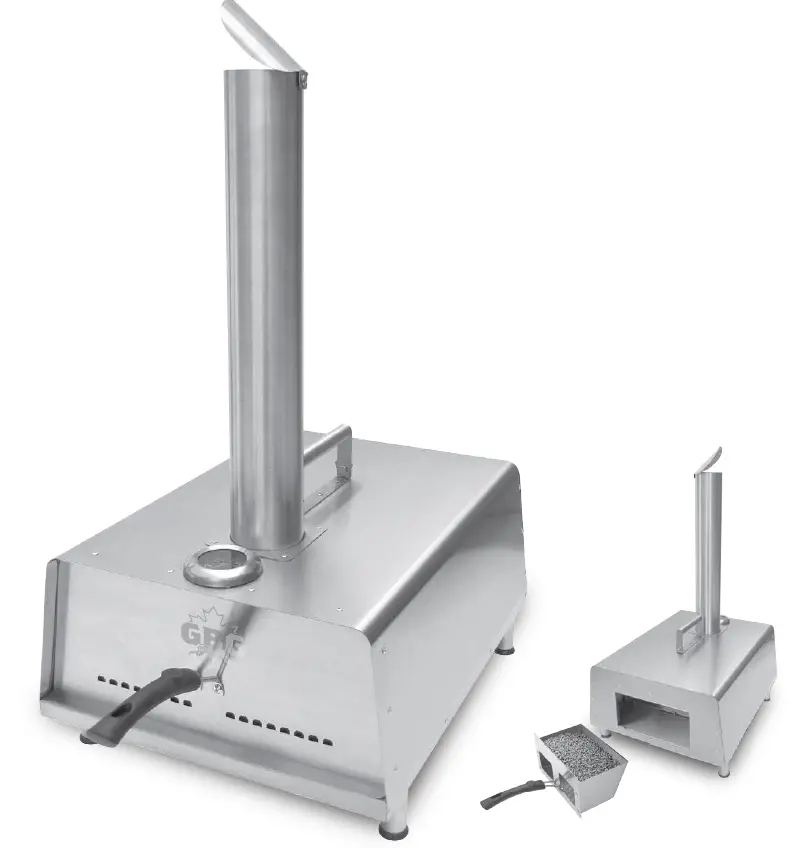 GBG PIZZOVSS13 Deluxe Wood-Fired Stainless Steel Pizza Oven