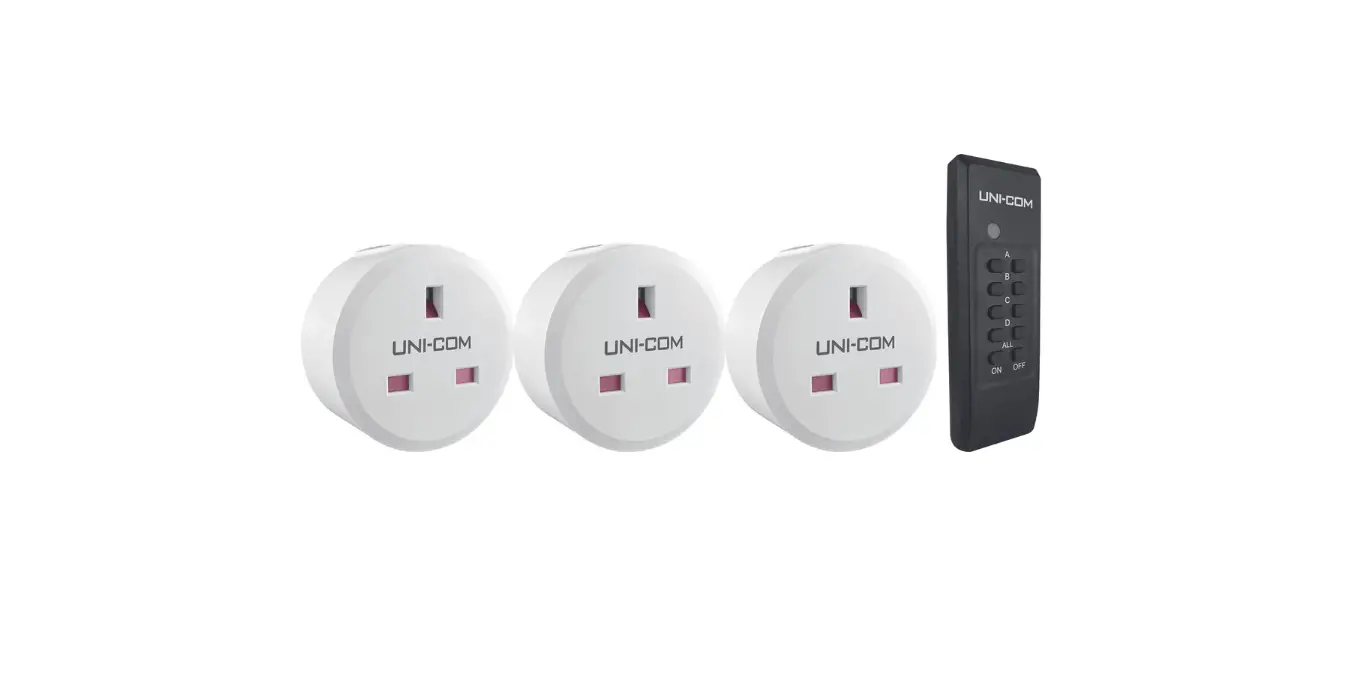 Uni-com 67443 Remote Control Sockets 3 Pack User Manual