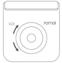 70mai A400-1 Dash Camera User Manual - Adjust the dash cam angle