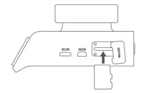 70mai A400-1 Dash Camera User Manual - Installing the memory card