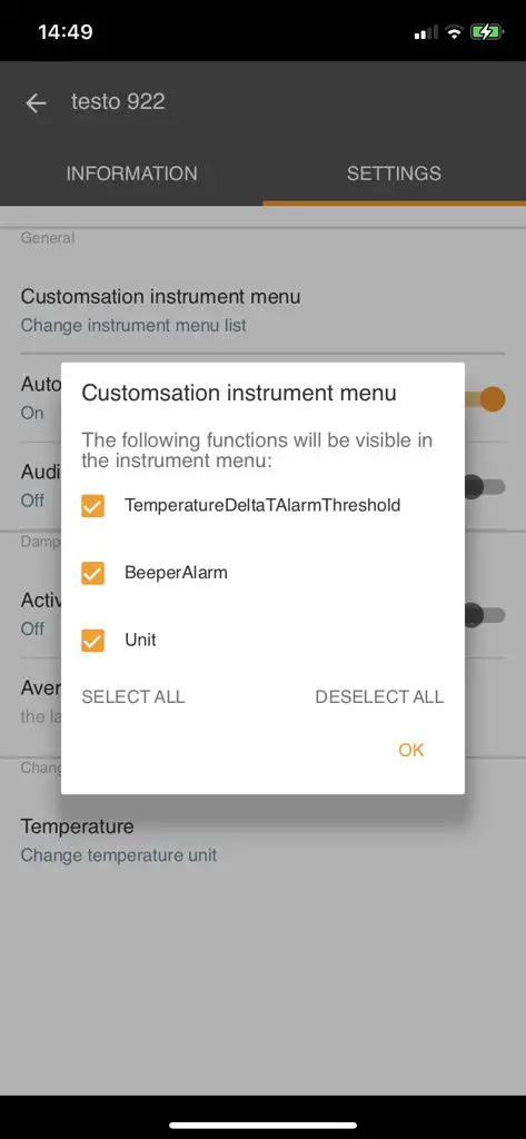 testo 545 Digital Lux Meter - Controls via testo Smart App 6