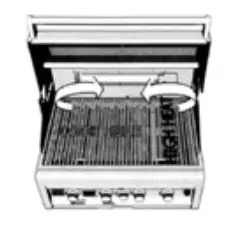 WILDFIRE WF-PRO30G-RH-LP Ranch PRO 30-Inch Black 304 SS Propane Gas Grill - Figure 15
