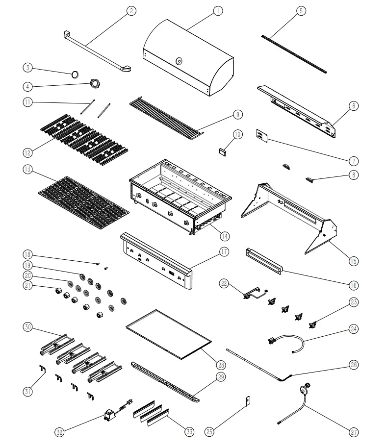 WILDFIRE WF-PRO30G-RH-LP Ranch PRO 30-Inch Black 304 SS Propane Gas Grill - Figure 18