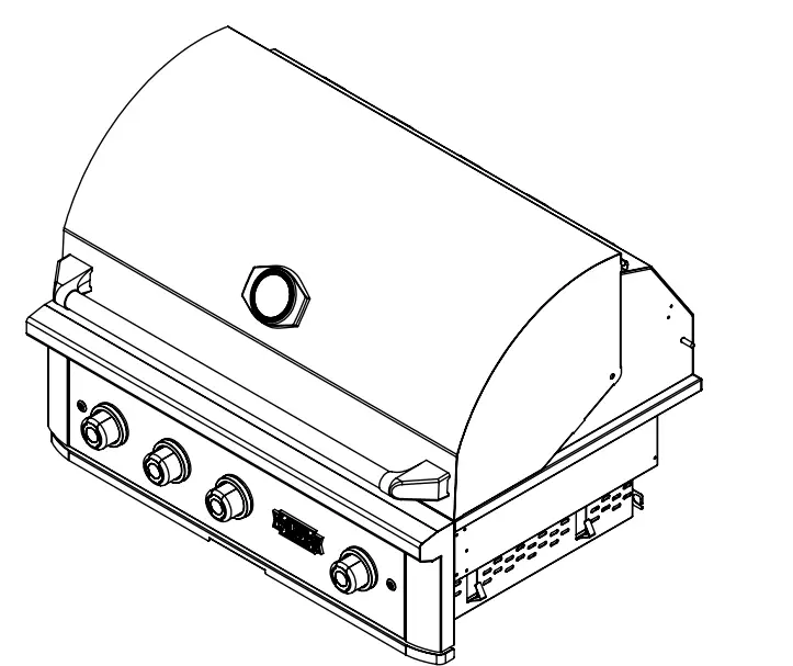 WILDFIRE WF-PRO30G-RH-LP Ranch PRO 30-Inch Black 304 SS Propane Gas Grill