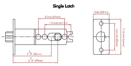GeekTale K02 Smart Door Lock with Fingerprint and Keypad-dimensions1
