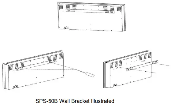 SPS-50B Wall Bracket Illustrated