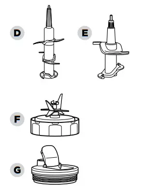 NINJA CO351B Series Foodi Power Blender and Processor System - parts 1
