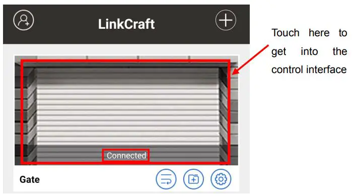 TOPENS TC186 WiFi Surveillance Built-in Relay Switch Camera User Manual - Click the camera to enter the monitor display and control interface