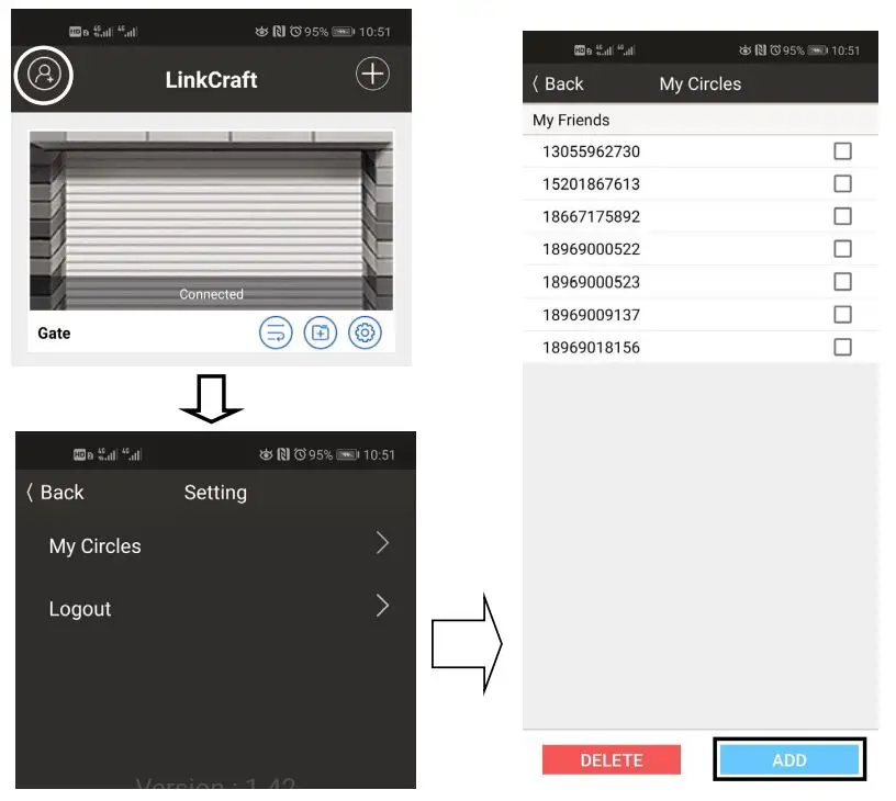 TOPENS TC186 WiFi Surveillance Built-in Relay Switch Camera User Manual - How to Share the Camera with Other Users