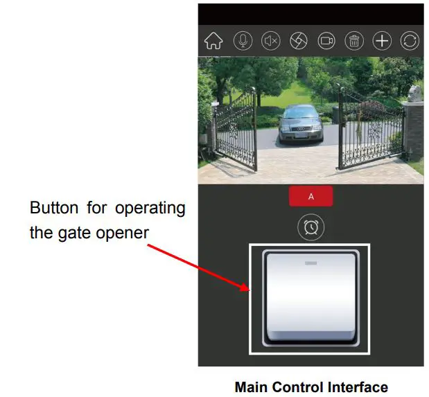 TOPENS TC186 WiFi Surveillance Built-in Relay Switch Camera User Manual - You can press the push button on the main control interface