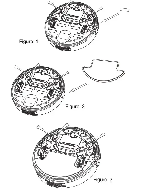 Pure Clean PUCRCX70 Smart Vacuum Cleaner-Assembly Mop Cloth
