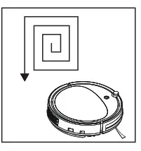 Pure Clean PUCRCX70 Smart Vacuum Cleaner-Cleaning mode