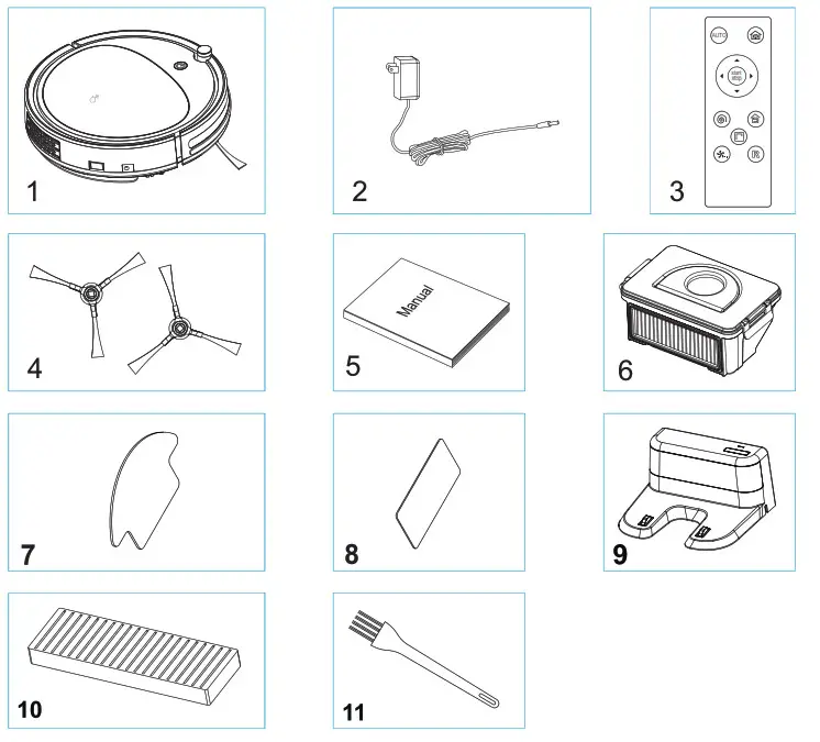 Pure Clean PUCRCX70 Smart Vacuum Cleaner-Product Component