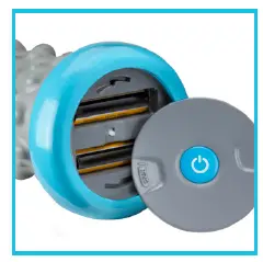 a close up of a blue background