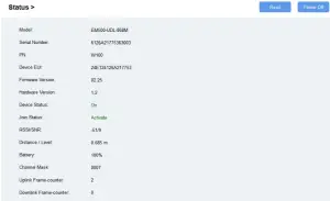 Milesight EM500 Series Environment Monitoring Sensor - Status