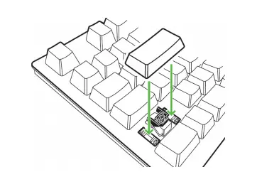replace keycaps on a Razer keyboard