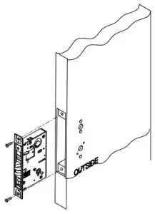 SDC Z7835 24VDC Mortise Lock-Install Lockcase