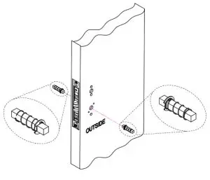 SDC Z7835 24VDC Mortise Lock- Install Spindles