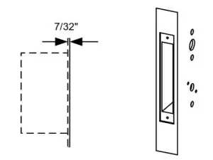 SDC Z7835 24VDC Mortise Lock-dimension