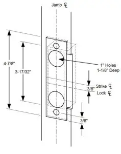 SDC Z7835 24VDC Mortise Lock-supplied screws