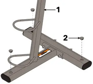 CYBEX CI-MBS Ion Series Medicine Ball Storage - Assemble Frame 1