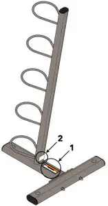 CYBEX CI-MBS Ion Series Medicine Ball Storage - Label