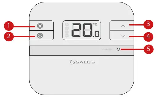 SALUS Thermostat and Smart Plug-Button Functions