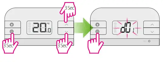 SALUS Thermostat and Smart Plug-Installer mode