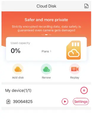 Herospeed B.AP Hot Spot Configuration - Cloud disk replay 1
