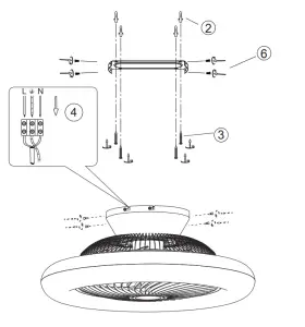 QAZQA 103507 Clima CL Silver Ceiling Fan-Clima CL Silver1