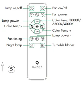 QAZQA 103507 Clima CL Silver Ceiling Fan-remort