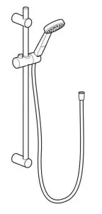 IKEA VALLAMOSSE Riser Rail with Hand Shower Outlet