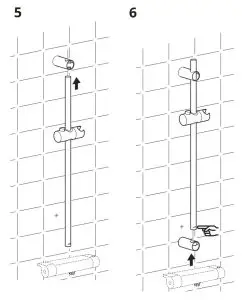 IKEA VALLAMOSSE Riser Rail with Hand Shower Outlet - FIG 5