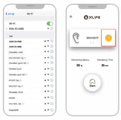 XLIFE X3 Smart Visual Ear-Clean Rod- Connect product WiFi