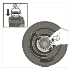 Replace the upper burr
