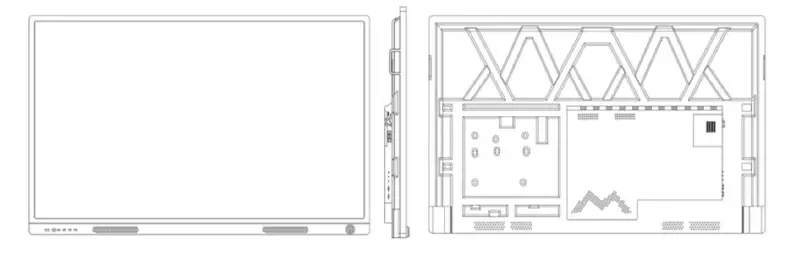 A55-IWB01 55 Inch Interactive Touch Screen Interactive TV Touch Screen Whiteboard 01