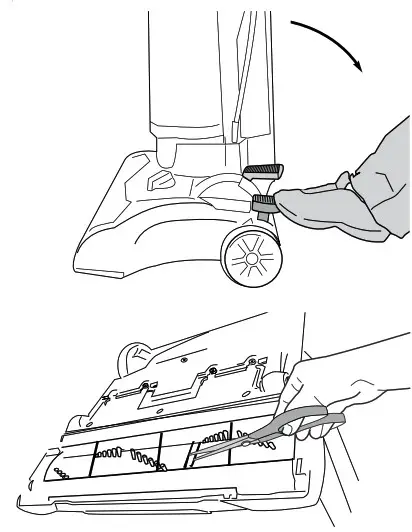 element EV01AB96GB TurboExtract Bagless Upright Vacuum Cleaner - BRUSHROLL