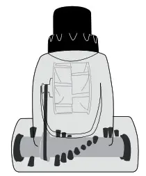 element EV01AB96GB TurboExtract Bagless Upright Vacuum Cleaner - Brush