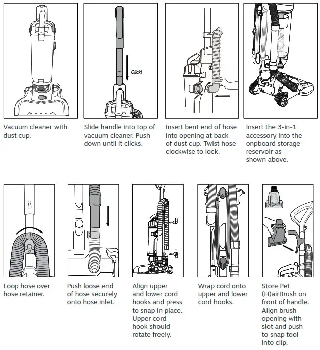 element EV01AB96GB TurboExtract Bagless Upright Vacuum Cleaner - VACUUM