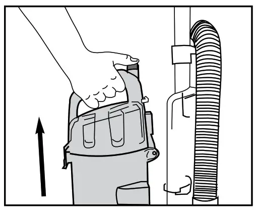 element EV01AB96GB TurboExtract Bagless Upright Vacuum Cleaner -dust cup