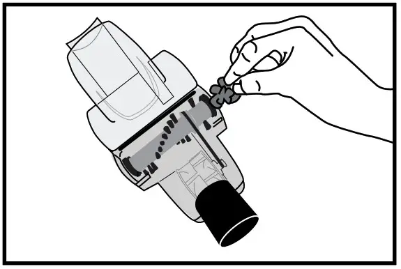 element EV01AB96GB TurboExtract Bagless Upright Vacuum Cleaner - fingers