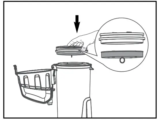 element EV01AB96GB TurboExtract Bagless Upright Vacuum Cleaner - foam filter