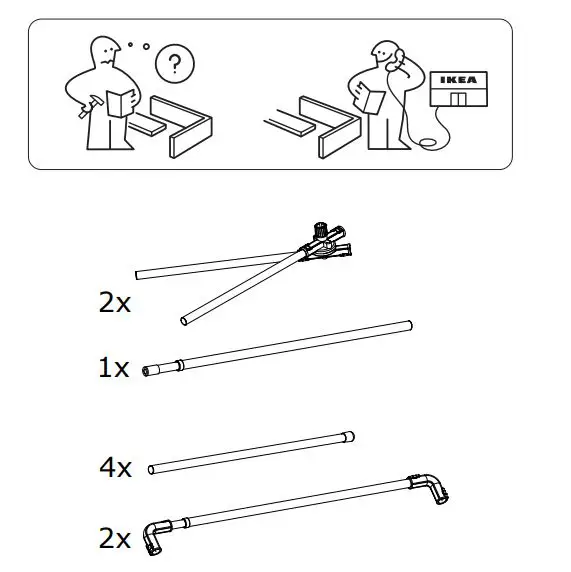 IKEA 202.736.69 REKIS Clothes Rack In Outdoor fig1