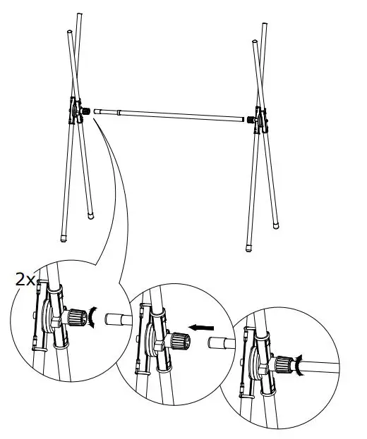 IKEA 202.736.69 REKIS Clothes Rack In Outdoor fig3