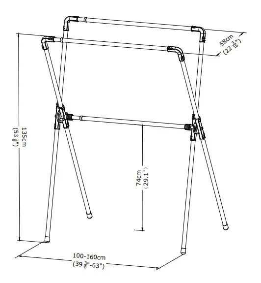 IKEA 202.736.69 REKIS Clothes Rack In Outdoor fig5